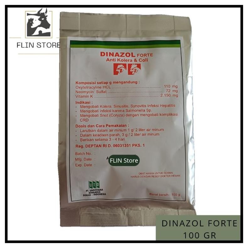 Dinazol Forte 100 gram UTD Anti kolera dan coli MURAH