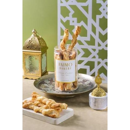 Animo Bakery Cheese Stick Parmesan - Kue Kering Hampers Premium   Stok Terbatas