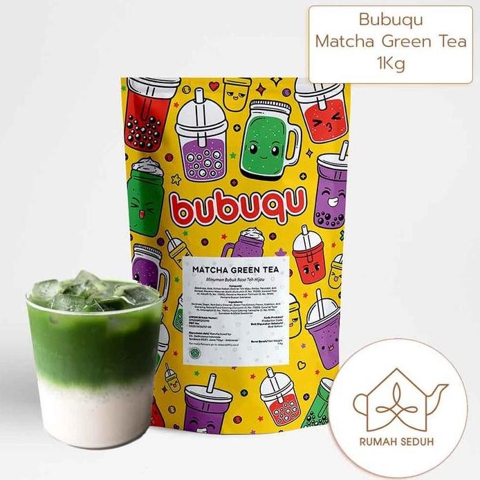 

1Kg Bubuqu Matcha Green Tea Powder Drink - Minuman Bubuk Teh Hijau Jpn Terlaris