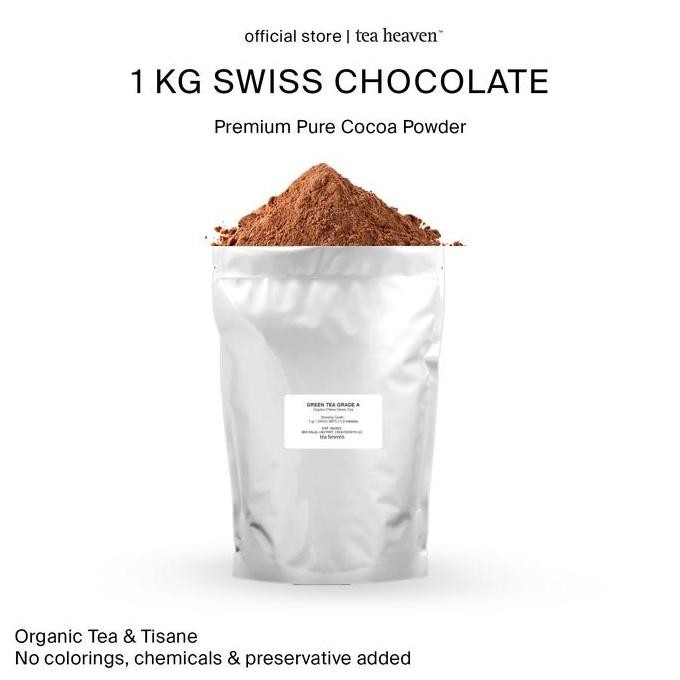

Tea Heaven Swiss Chocolate Pure Cocoa Powder 1Kg Pasti Promo