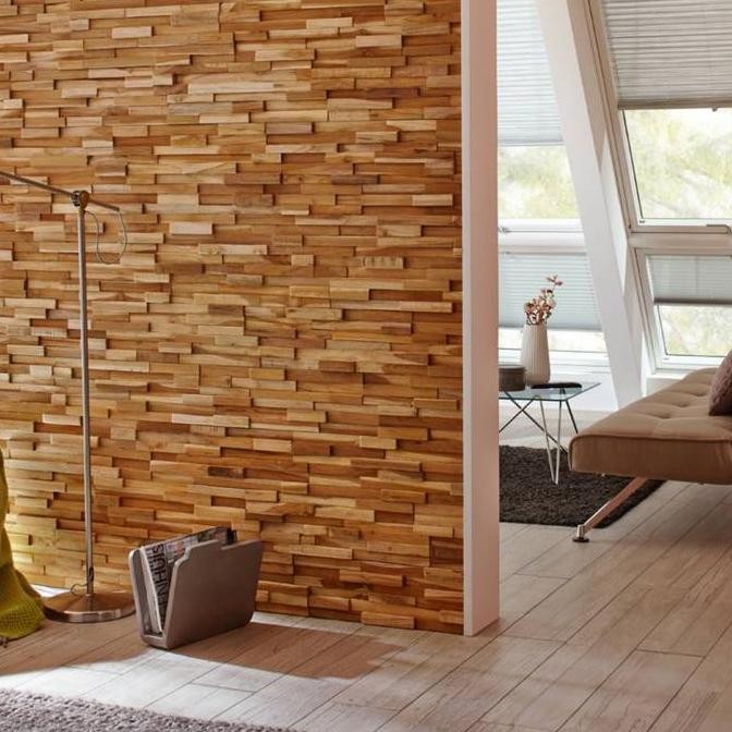 TD Wall Panel Jati - Wood Panel - Hiasan Dinding Kayu Jati