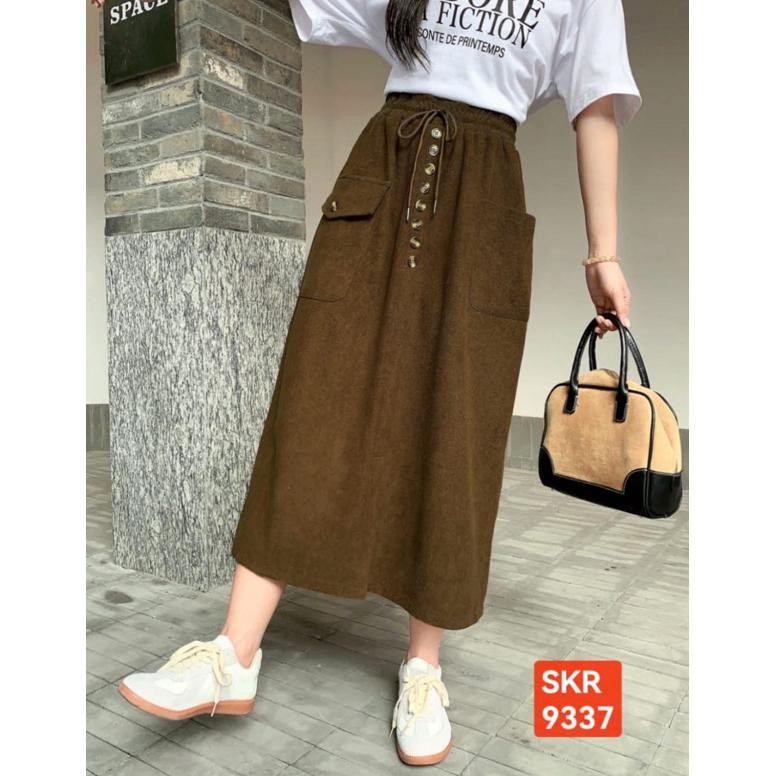 Baru - rok kodorai import 9337 pinggang tali serut / rok corduray import / rok codoray import ..