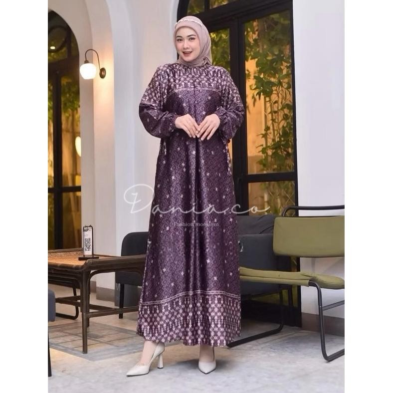 New Baju Couple Pasangan Kondangan Gamis Kemeja Silk Couple Lebaran 2025 couple putih Burgundy navy 