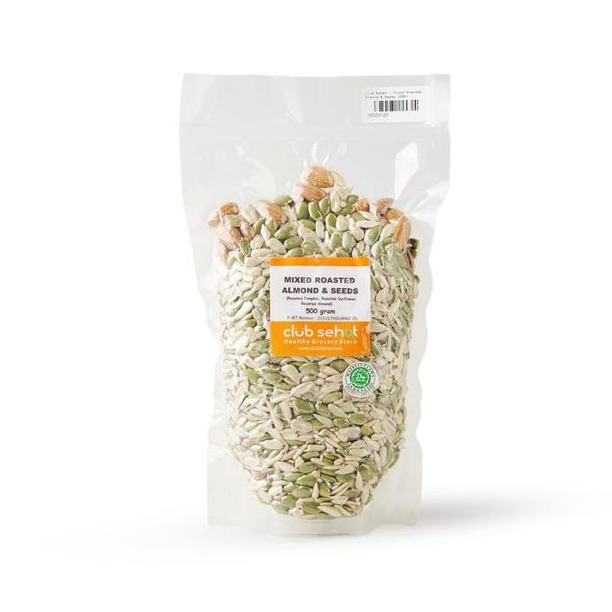 

Mixed Roasted Almond & Seed 500 Gr Pasti Ori