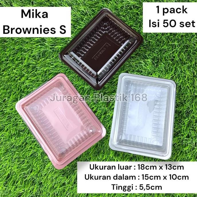 Mika Brownies S - Size S Kecil - Kotak Bento Nasi Kuning - Tray Bento