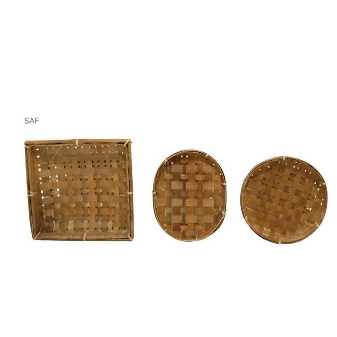 Piring Bambu / Wadah Anyaman / Props Foto