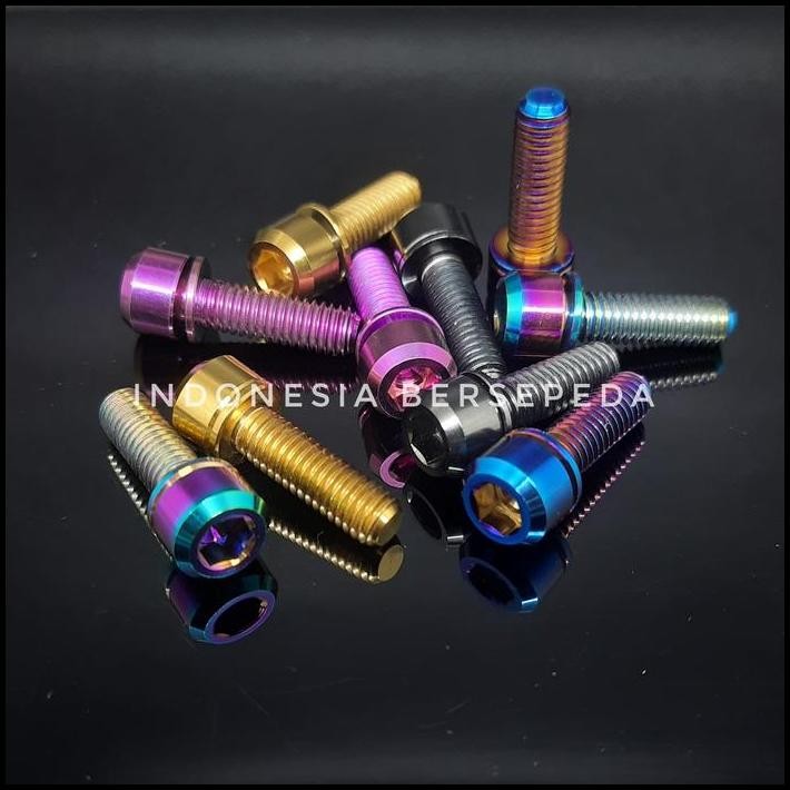 Titanium Bolt M6x20mm - Baut Titanium Sepeda