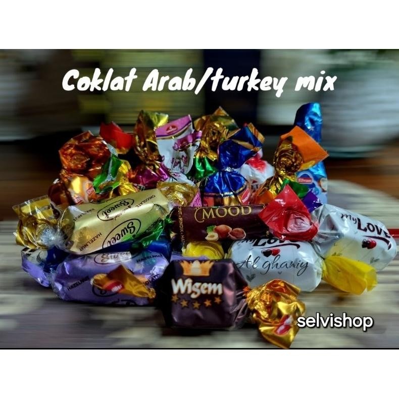 

Cokelat Arab Mix 1Kg| Turkey Mix Coklat Arab 1Kg|Cokelat Mix Oleh-Oleh Haji Umroh