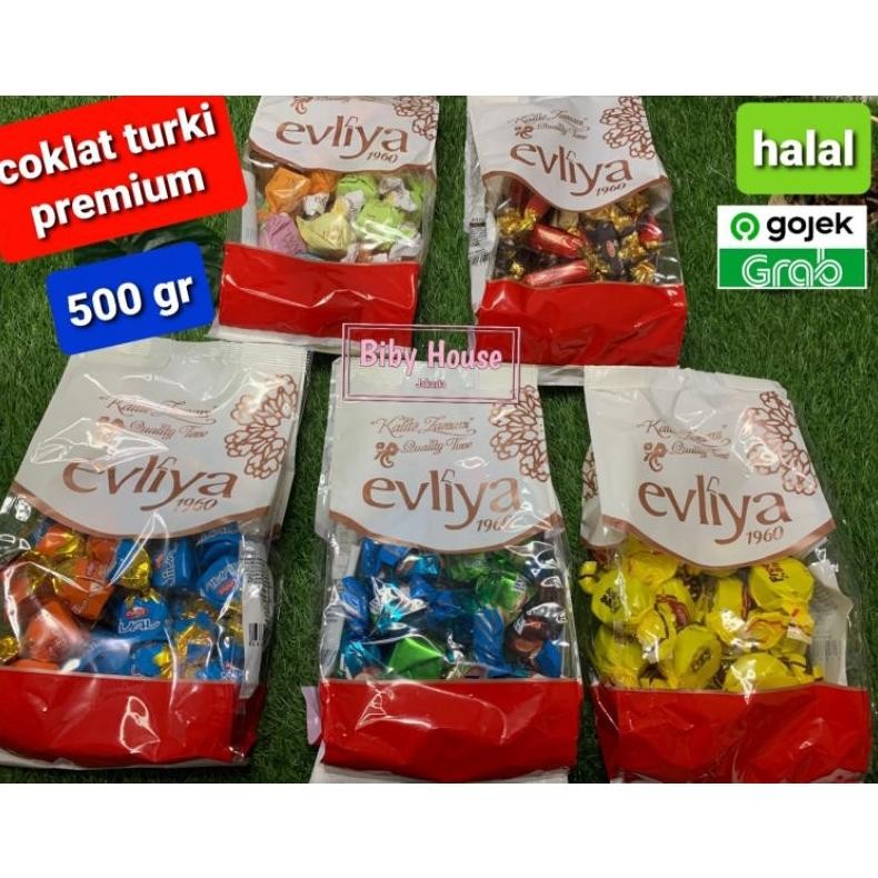 

Coklat Evliya Turki Halal Oleh Oleh Haji Umroh 500 Gr Premium Original