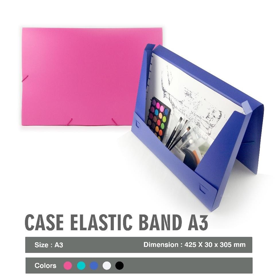 

Daiichi Case Elastic Band Document Box File Daiichi Dos A3