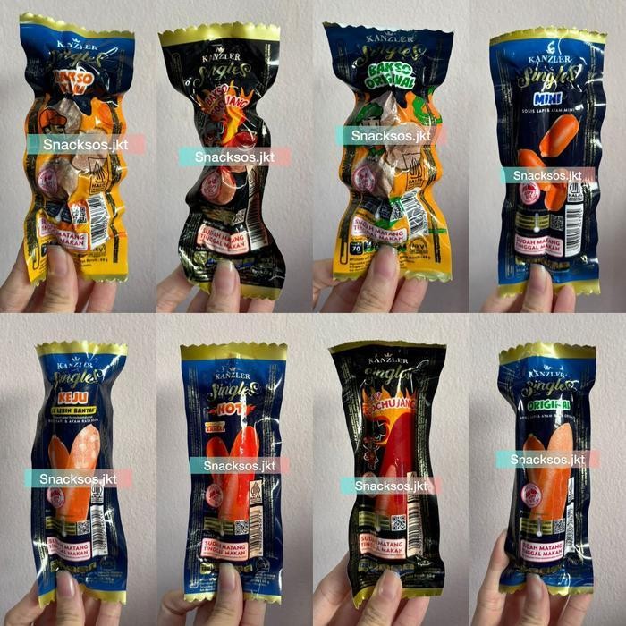 

Ff [Pc] Kanzler Singles Sosis Mini / Original / Keju / Gochujang / Hot - Bakso Keju / Bakso Original / Bakso Gochujang