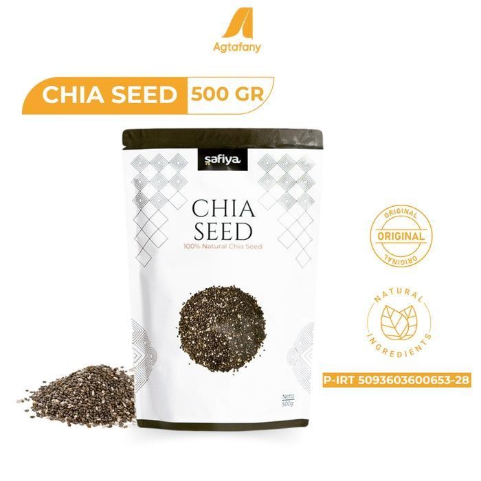 

Rps Black Chia Seed 500 Gr Organic | Chiaseed Organik Safiya Premium Original Biji Cia Hitam Mexico