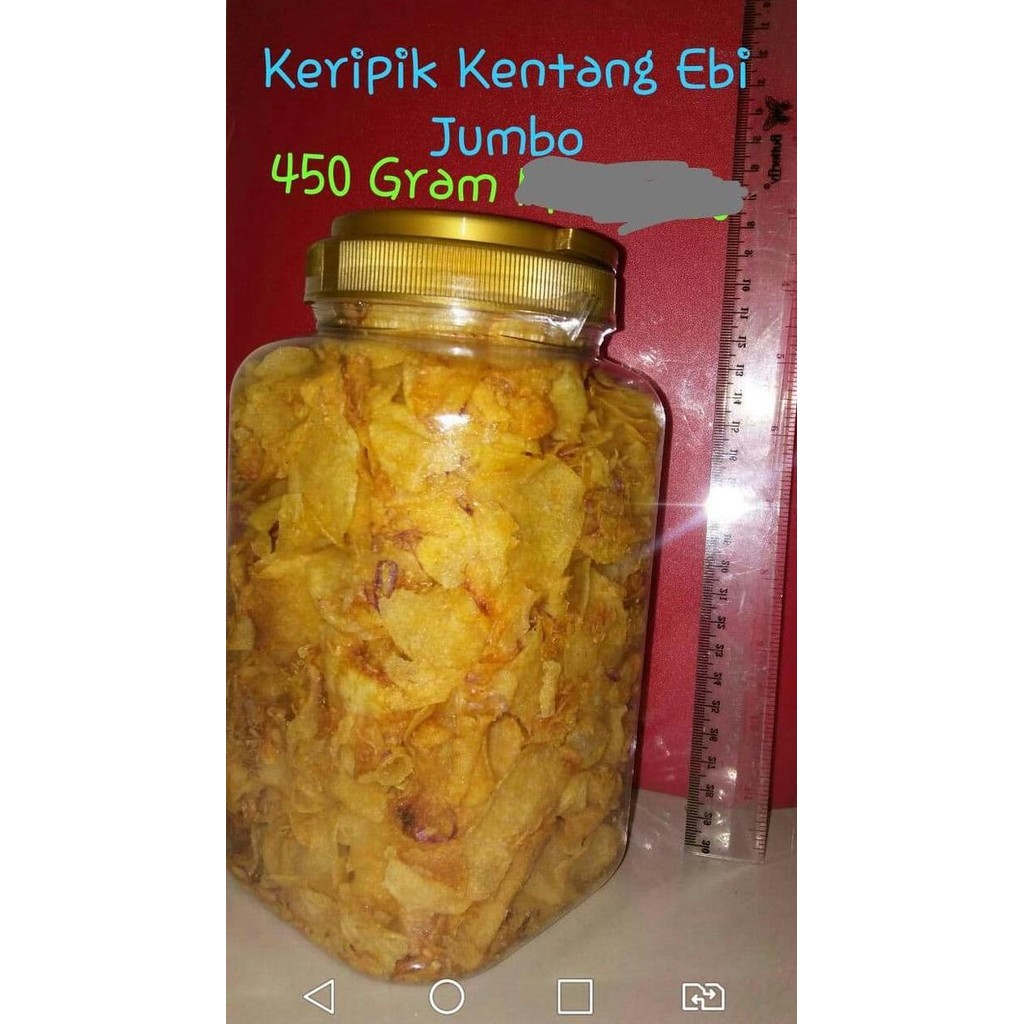 

RPS Keripik Kentang Ebi Homemade Enak Berkualitas 450 Gram