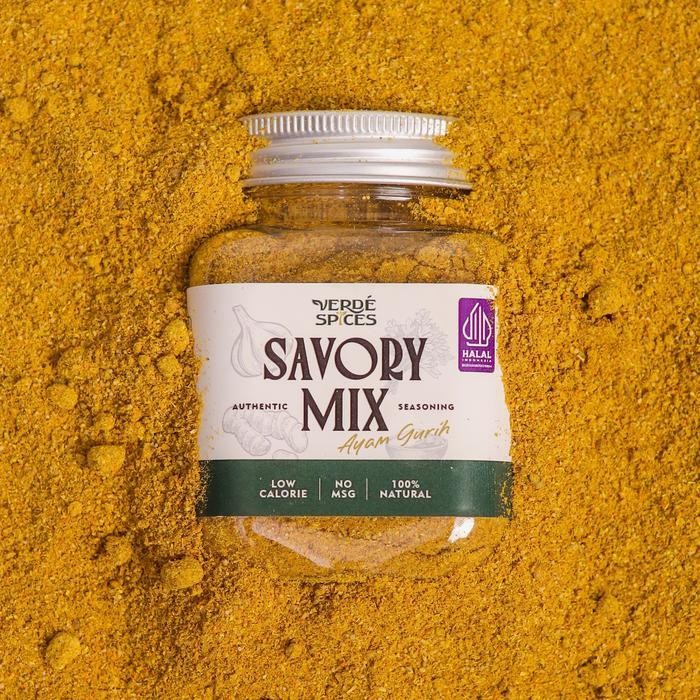 

Rps Verde Spices Savory Mix Ayam Gurih / Bumbu Marinasi Serba Guna No Msg / Botol 100G / Sachet 8G / Mix Dry Rub Bahan Rempah Bubuk Masakan Instan Powder