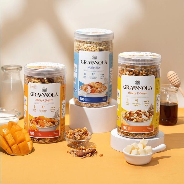 

Rps Timur Tengah [Paket Bundling 2 Pcs] Grainnola 500 Gr | Makanan Sehat Granola Dark Chocolate Vanilla Honey Blueberry Mango Yogurt Cheese And Cream Milky Milk Camilan Sehat
