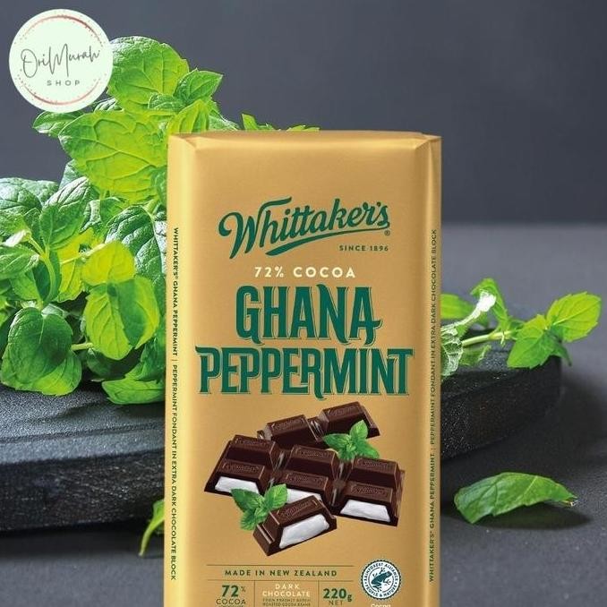 

RPS Coklat Whittakers Dark Ghana Peppermint Milk Almond Gold Hazelnut Fruit Nut Peanut Butter Chocolate Snack Cokelat Import