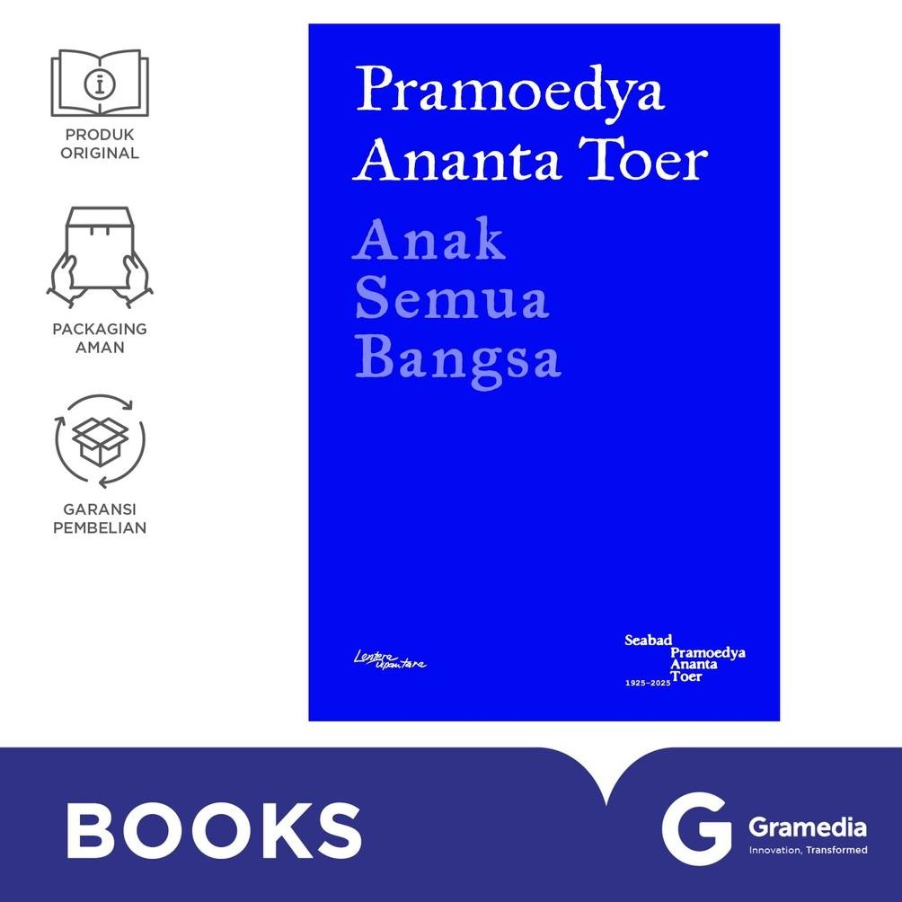 Terlaris Gramedia Mkg - Novel Anak Semua Bangsa Pramoedya A. Toer (Lentera Dipantara)