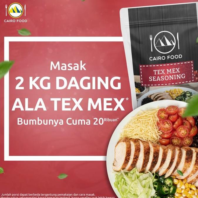 

Bumbu Tex Mex - Cairo Food 100 Gr Terlaris