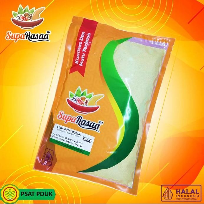 

Suparasaa Lada Putih Bubuk 500Gr - Bumbu Alami & Sehat Tanpa Kimia Halal Mui - Cocok Untuk Masakan Indonesia & Mancanegara Pasti Ori