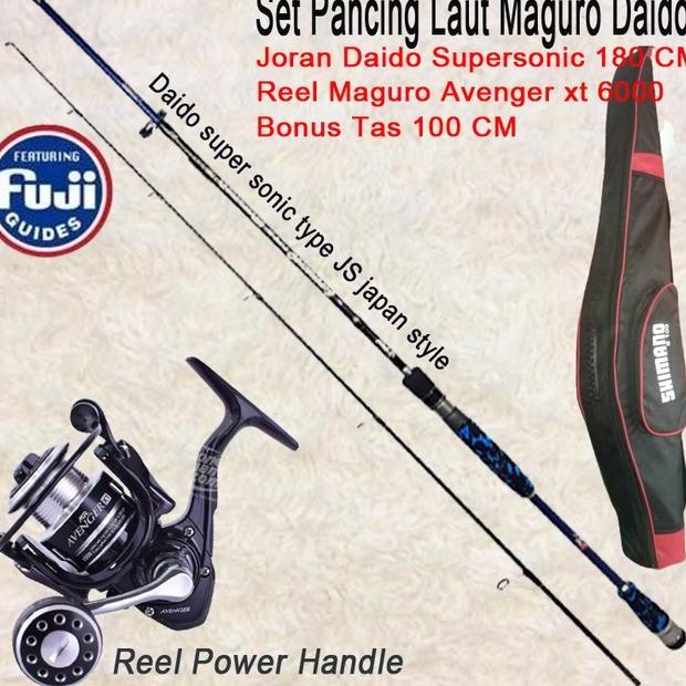 Set Pancing Laut Maguro Dan Joran Daido 180 Cm Bonus Tas