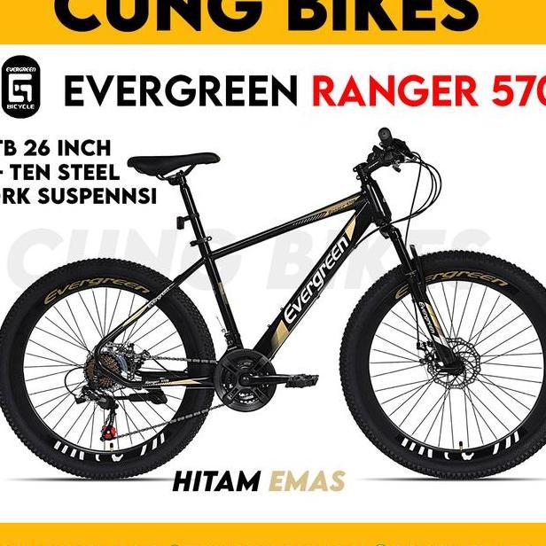 Sepeda Gunung Mtb 26 Inch Evergreen Type 570 21 Speed Ve Tinggi