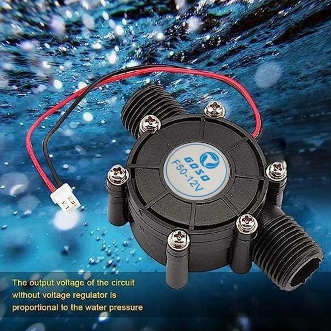 DINAMO GENERATOR TURBIN AIR SMALL HYDRAULIC GENERATOR 12V HITAM GENERATOR TURBIN AIR HIDROLIK KECIL 