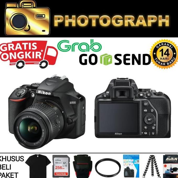 Promo NIKON D3500 KIT VR 18-55MM - NIKON 3500 KIT 18-55MM - DSLR NIKON D3500 COD