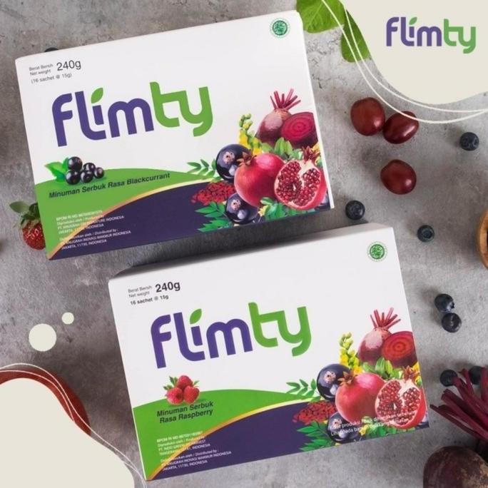 Flimty Original Fiber Pelangsing Raspberry/ Flimty Fiber Detox 1 Box