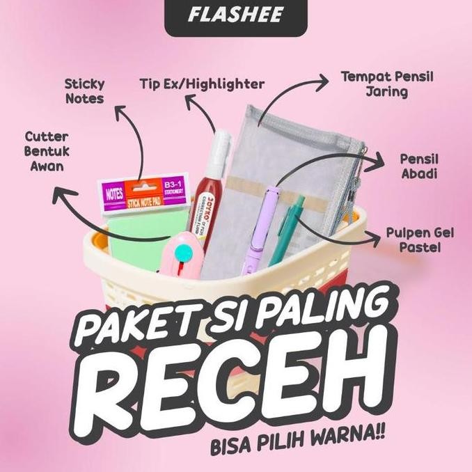

TERSEDIA FLASHEE PAKET ALAT TULIS SEKOLAH 6IN1 BACK TO SCHOOL SET STATIONERY