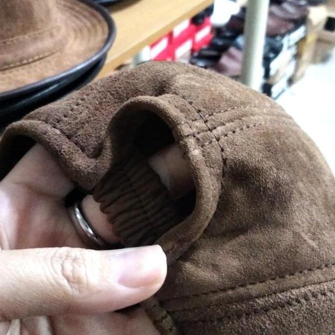 PREMIUM TOPI KULIT "FLAT CAP" PRIA