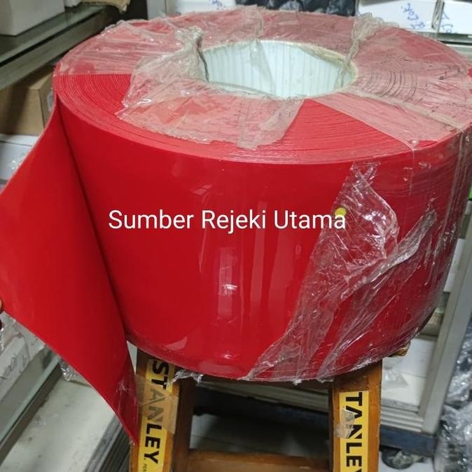 Stok Terbatas Tirai Pvc Curtain Merah Plastik Pvc Curtain Meteran