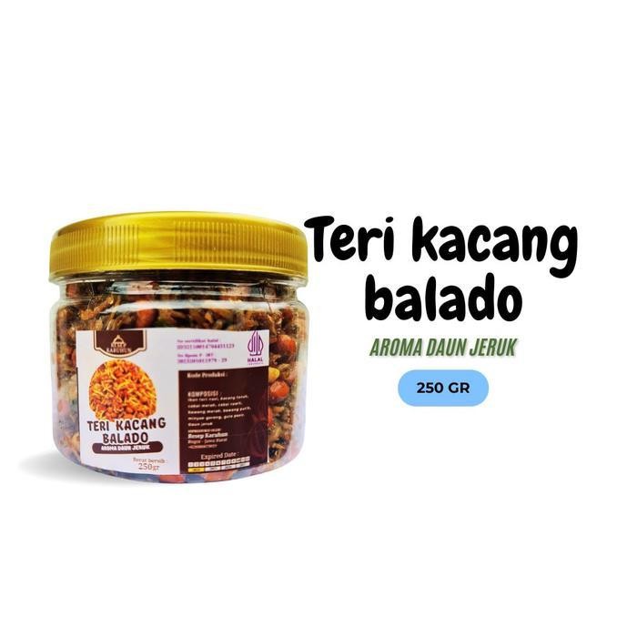 

Rps Teri Kacang Balado Berat 250Gr Pedas Manis Rasa Menggoda Food Makanan Siap Saji Teri Medan