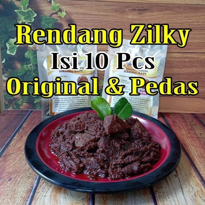 

Rps Rendang Zilky Isi 10 Pcs Potong Daging Sapi Khas Asli Padang Minang Randang 500Gr 500 Gr 1/2Kg 1/2 Kg Bumbu Original Ori Pedas Pedes Makanan Dalam Kemasan Praktis Ekonomis Siap Saji Bukan Mama Mamah Fuji Puji Murah Enak