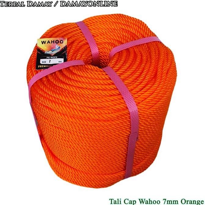 

Tali Tambang Pe Cap Wahoo 7Mm Orange / Rol ( Harga Per Rol ) Co