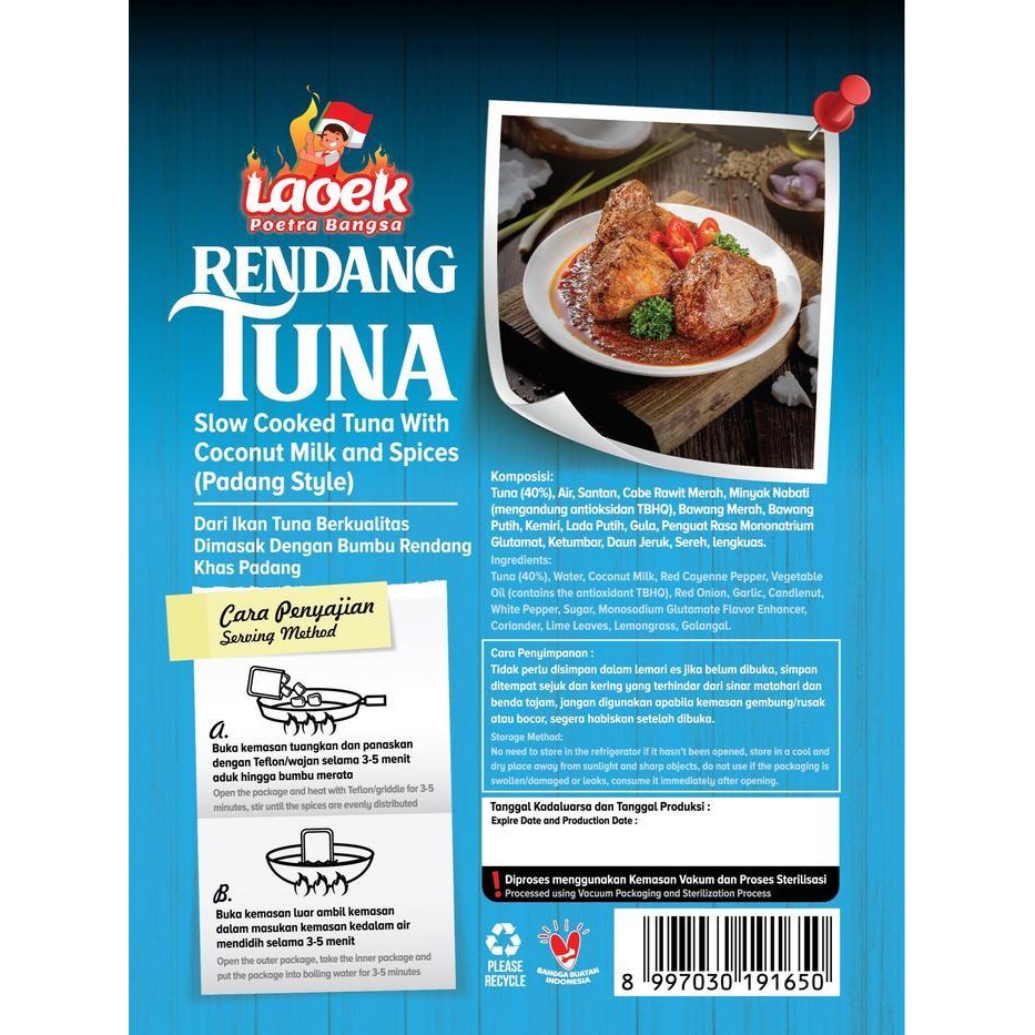 

Rps Rendang Tuna Makanan Lauk Siap Saji 1 Pack Food Seafood Instan Ready To Eat Meat Frozen Food Makanan Siap Saji