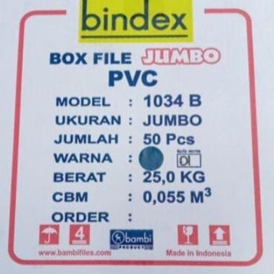 

Stok Terbatas Box File Jumbo Bindex 1034B Biru - Tempat Arsip Kuat & Rapi