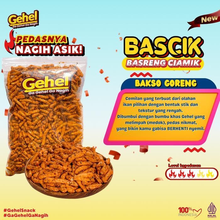 

FF BASRENG CIAMIK GEHEL 1 KG (Basreng Pedas Cikruh dan Basreng Pedas Ciamik) - Camilan, Makanan Ringan, Food Snacks Cemilan Keripik Goreng