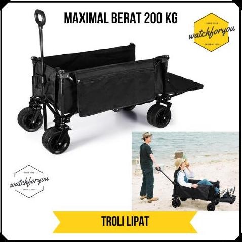 Troley Lipat Barang Troli Barang Koper Hotel Trolley Portable 200 Kg Co
