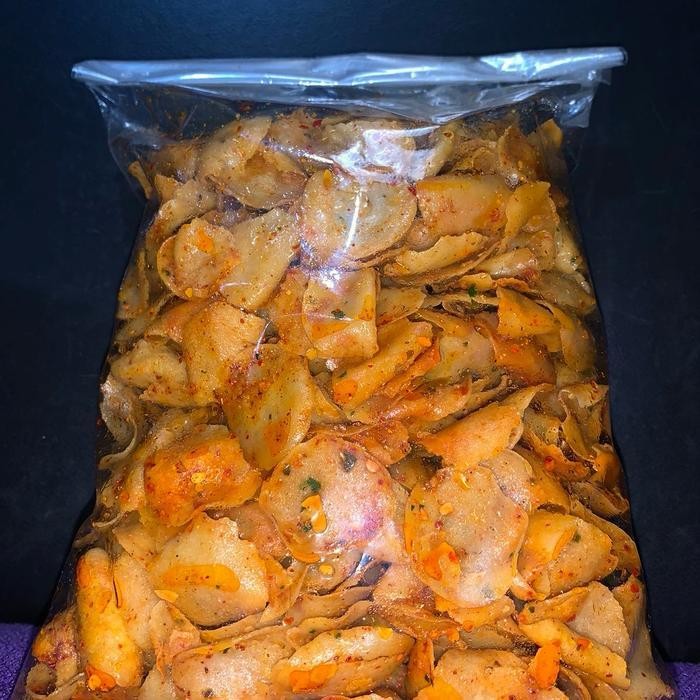 

FF MORING SHASA 500gr / Moring Pedas / Cimol Kering / Keripik Moring- bumbu jeruk & gurih Cemilan