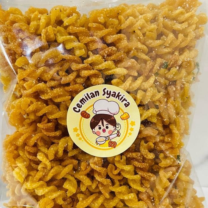 

FF Makaroni Uril Gurih 500gram Pedas Daun Jeruk - Snacks Makanan Ringan - Food Asin Keripik Kering Goreng Cemilan