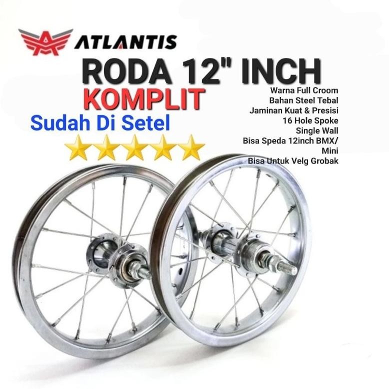 Special Roda Velg Sepeda Anak Wheelset 12 Inch Mini Bmx Gerobak Depan Belakang Roda 12 Inch Velg 12I