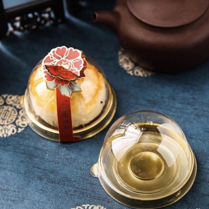 

Sale! Plastik Tray Mika Bulat Emas Packaging Kue Elegan Shopee