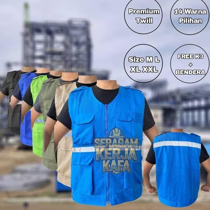 Bisa Cod  Rompi Katelpak Proyek Lapangan Rompi Logo Rompi Kerja Co
