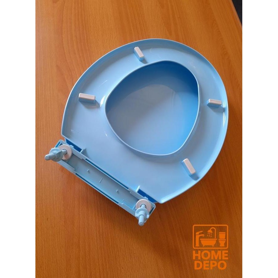promo tutup closet duduk model toto american standard warna biru muda