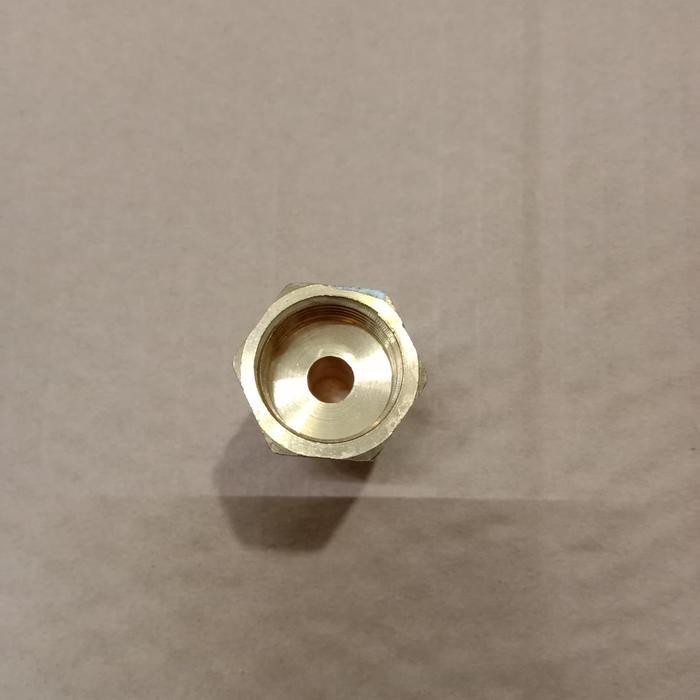 (Ready) Nepel Gas Drat Dalam Kuningan / Nozel Sambungan Slang Gas Bestseller