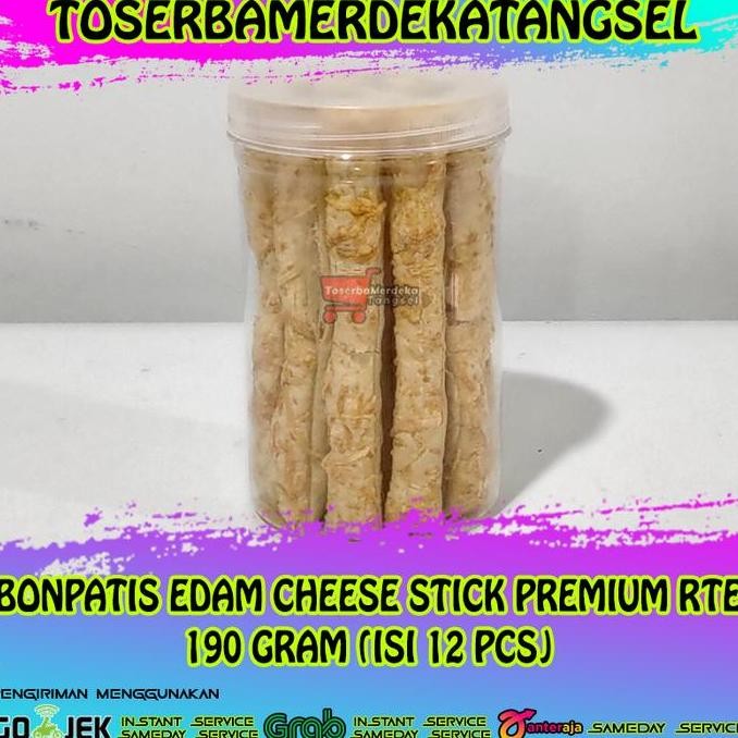 

Bonpatis Edam Cheese Stick Premium Rte 190 Gram (Isi 12 Pcs)