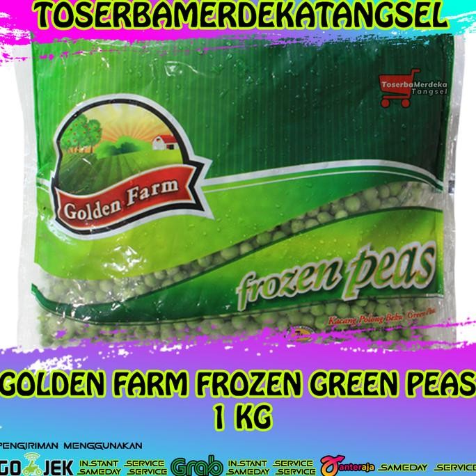 

Golden Farm Vegetable Frozen Green Peas Kacang Polong Beku 1Kg