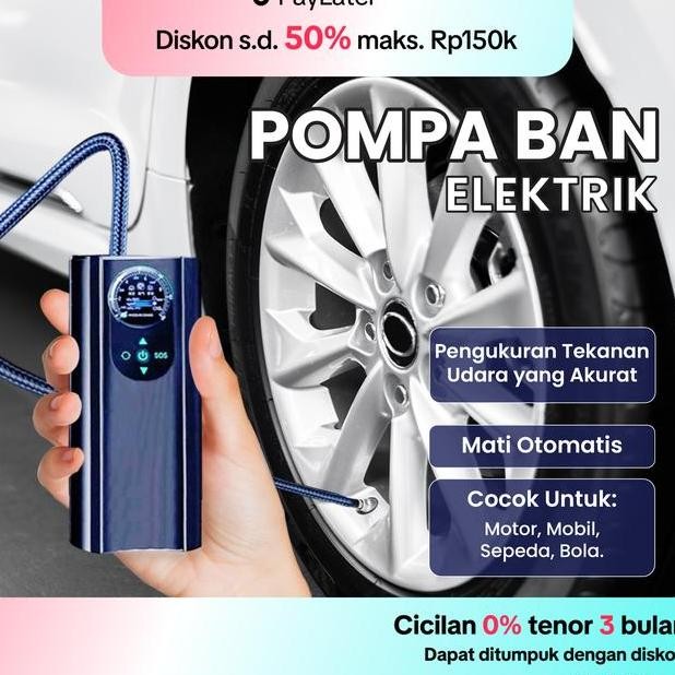 Pompa Ban Motor Dan Mobil Elektrik Portable