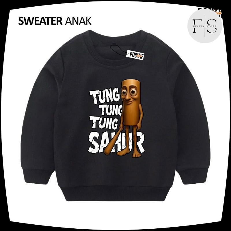 Sweater Anak Babyterry Tung Sahur Viral Jaket Hoodie Viral Kekinian Terbaru 2025 XU-59