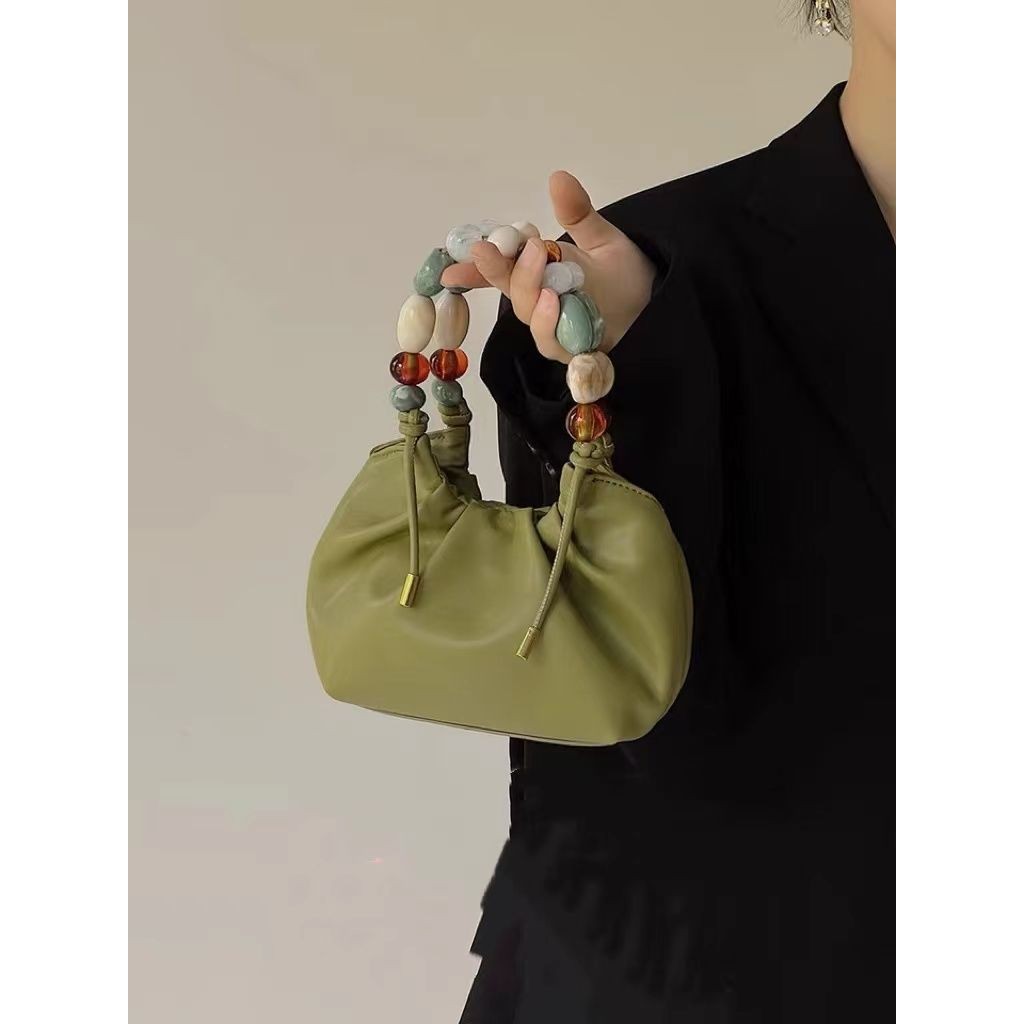 【Amy】【COD】Tas awan manik-manik asli, tas kecil, tas wanita, tas tangan mewah baru, tas selempang bah